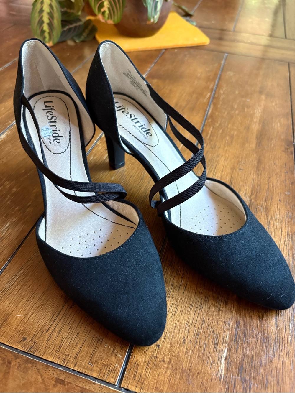 Life Stride “Grace” Flex Women's Black Strappy Heels